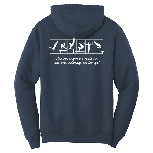 Port and Company Core Fleece Pullover Hooded Sweatshirt -- Navy