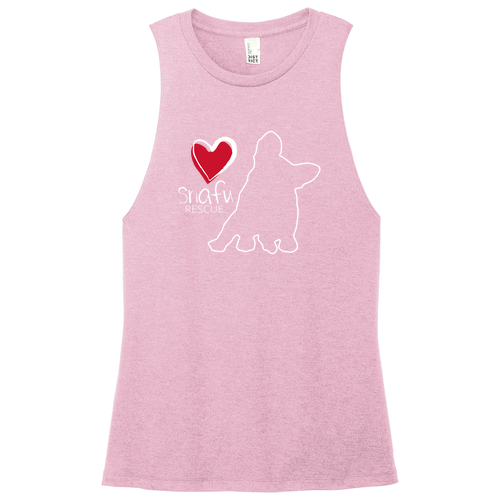 District Women's Perfect Tri Muscle Tank -- Wisteria Heather