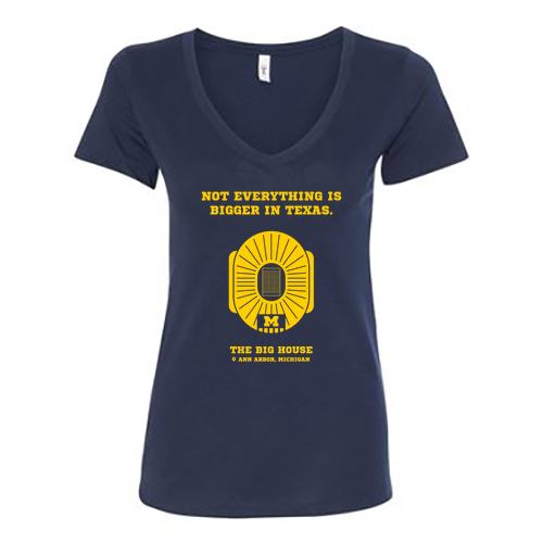 Ladies Next Level Soft Fitted Ideal V-Neck -- Midnight Navy