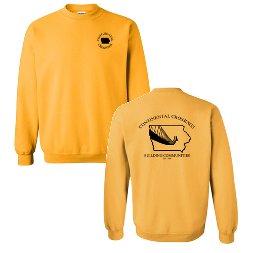 Gildan Heavy Blend Crew Neck Sweatshirt -- Gold