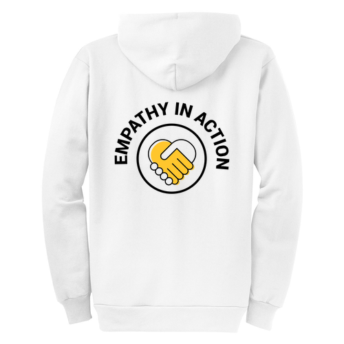 Port and Company Classic Full Zip Hooded Sweatshirt -- White