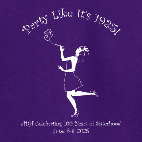 Dancing Ladies Port & Company Long Sleeve Tee -- Team Purple