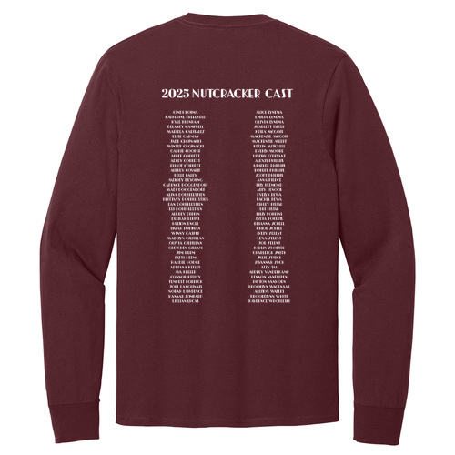 Port and Company Long Sleeve T Shirt -- Athletic Maroon