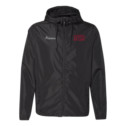 Independent Trading Co. Lightweight Windbreaker Zip Jacket -- Embroidered Personalization Option