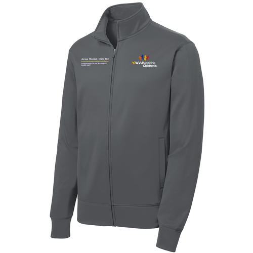 Sport-Tek Sport-Wick Fleece Full-Zip Jacket -- Dark Smoke Grey