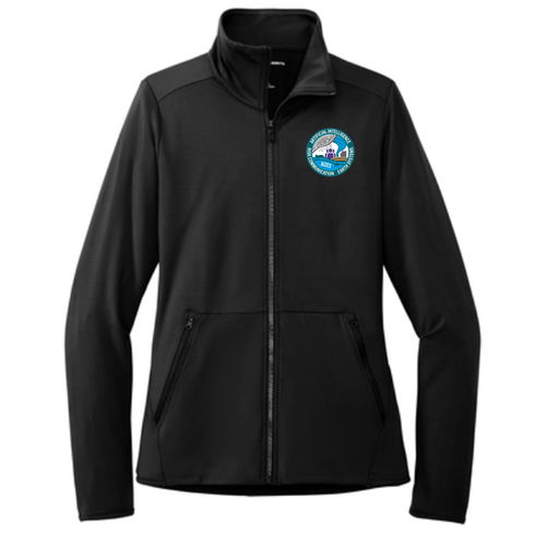 Port Authority Ladies Accord Stretch Fleece Full-Zip -- Black
