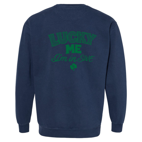 Comfort Colors Unisex Garment-Dyed Crewneck Sweatshirt -- True Navy