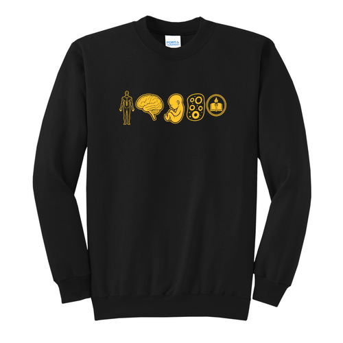 Port and Company Classic Crewneck Sweatshirt -- Jet Black