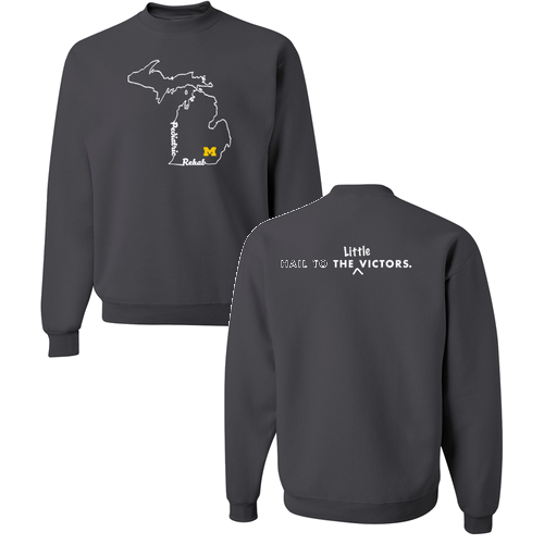 Mens/Unisex Jerzees 8 Oz., 50/50 Nublend Fleece Crewneck Sweatshirt -- Charcoal Grey