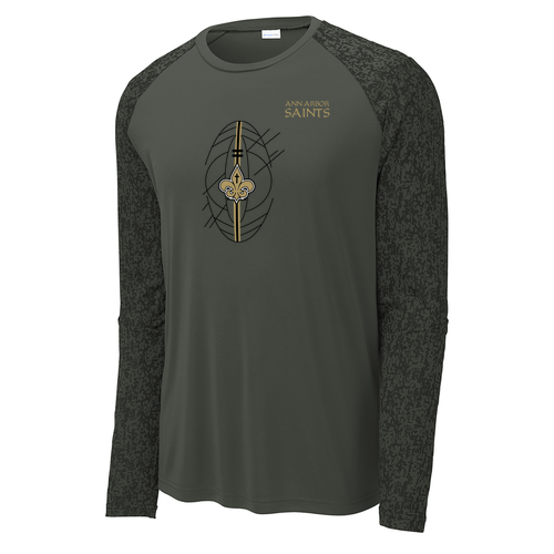Sport-Tek Long Sleeve Digi Camo Tee -- Black