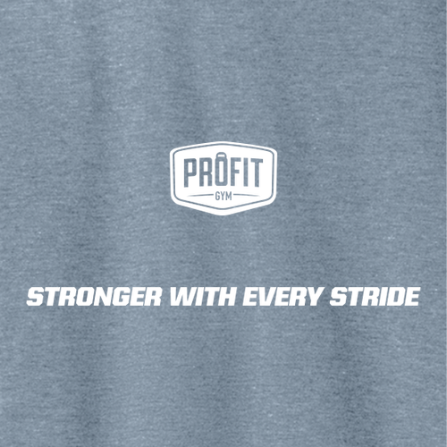 District Made Mens Perfect Tri Crew Tee -- Flint Blue Heather