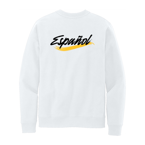 Español District Re-Fleece Crew -- White