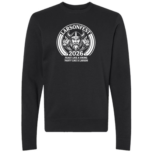 J. America BTB Fleece Crew -- Black