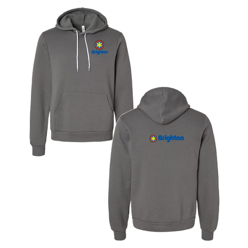 Brighton Logo 2 Full color -- Pullover Hooded Sweatshirt Asphalt