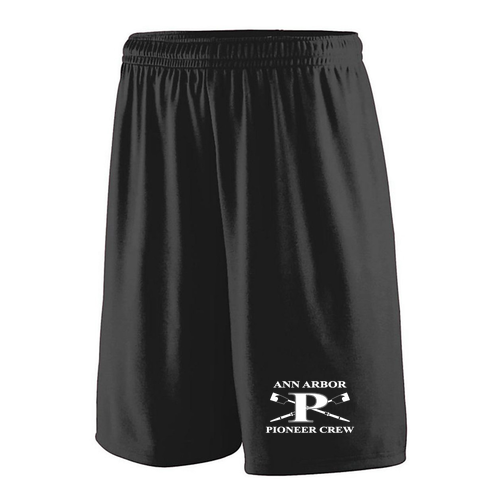 Mens/Unisex Augusta Training Shorts -- Black