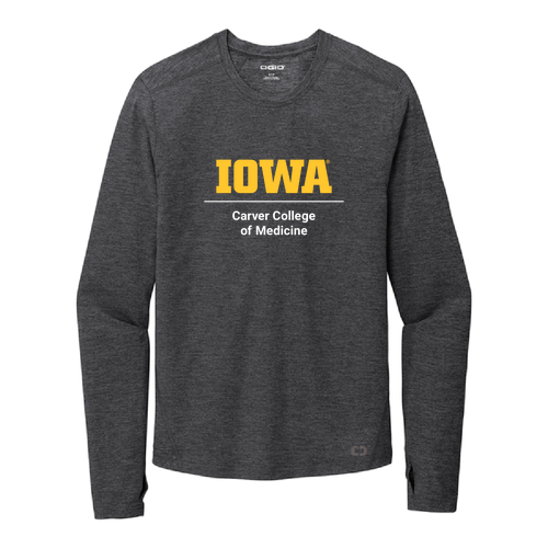 OGIO ENDURANCE Ladies Force Long Sleeve Tee -- Blacktop Heather