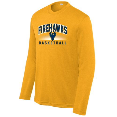 Fire Hawks Basketball (Youth LS) -- Gold