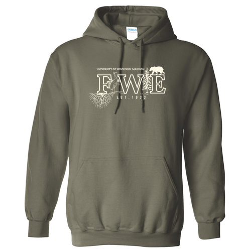 Gildan Heavy Blend Hooded Sweatshirt -- Military Green