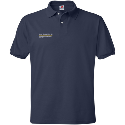 Hanes 50/50 Sport Shirt Adult -- Navy