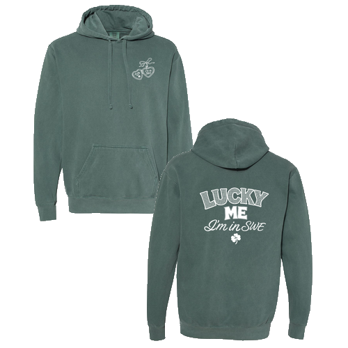 Comfort Colors Unisex Garment-Dyed Hooded Sweatshirt -- Blue Spruce