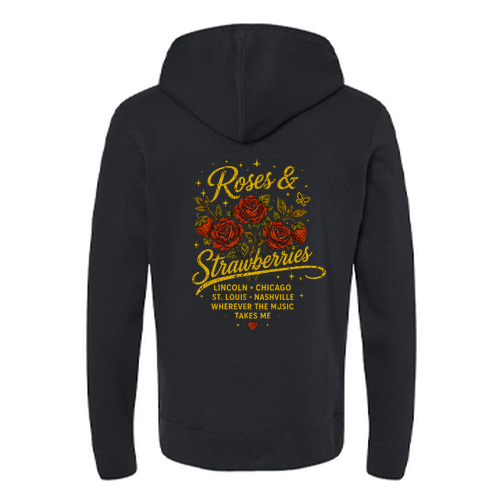 Roses & Strawberries Hooded Sweatshirt