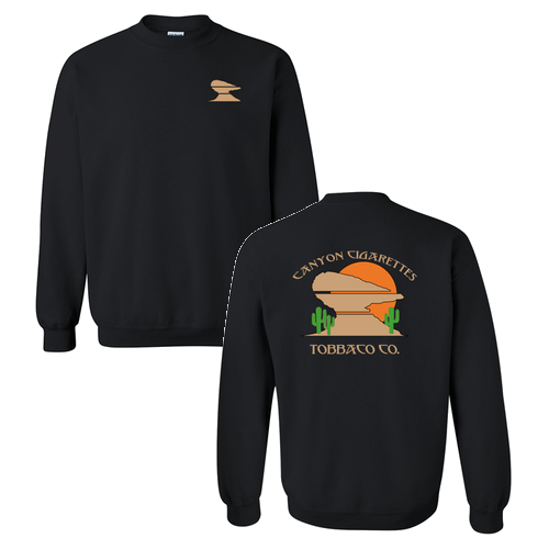 Gildan Heavy Blend Crew Neck Sweatshirt -- Black