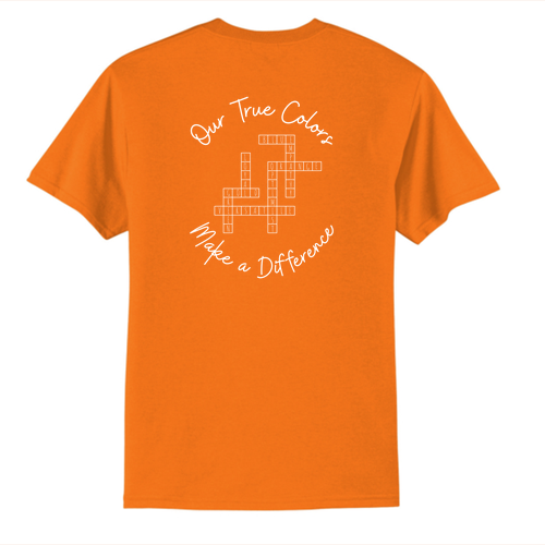 True Colors Port & Company 50/50 Blend T-Shirt -- Orange
