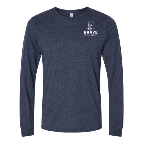Brave Long Sleeve Tee -- Heather Navy