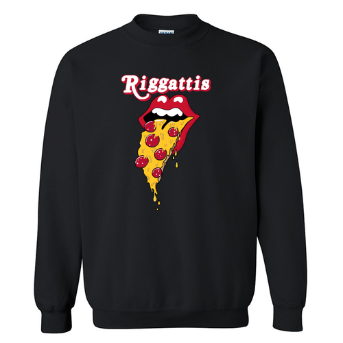 Pizza Mouth Gildan Heavy Blend Crew Sweatshirt Black