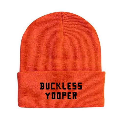 Sportsman Solid 12" Cuffed Beanie -- Blaze Orange