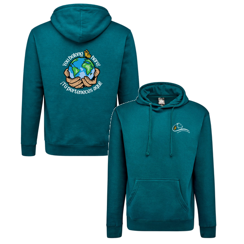 J America Unisex BTB Fleece Hooded Sweatshirt -- Storm