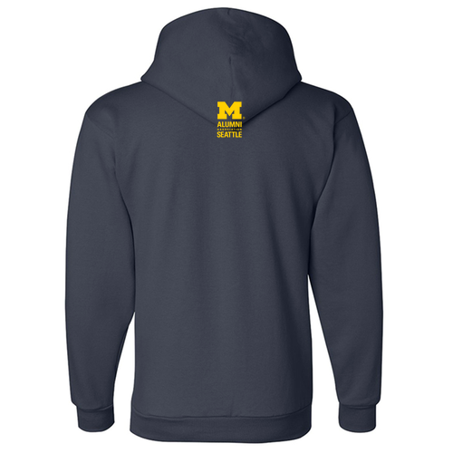 Mens/Unisex Champion 9 oz., 50/50 EcoSmart Pullover Hood -- Navy