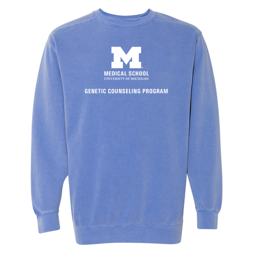 Mens/Unisex Comfort Colors Crewneck Sweatshirt -- Flo Blue