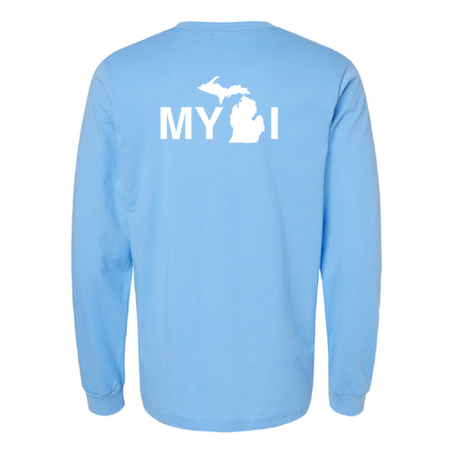 Bella Canvas Unisex Jersey Longsleeve Tee -- Carolina Blue