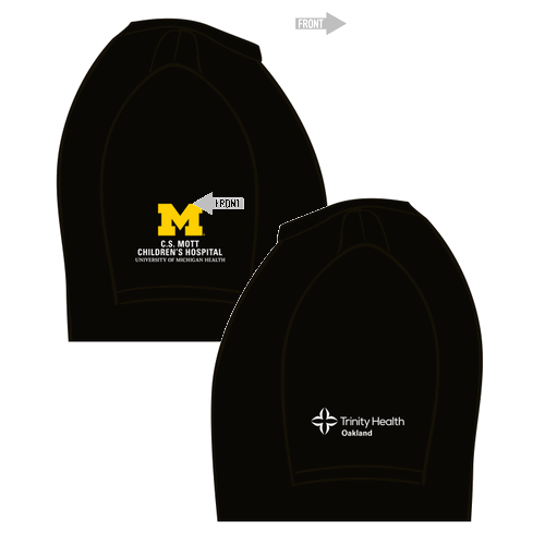 District Made Mens Perfect Tri Crew Tee -- Black