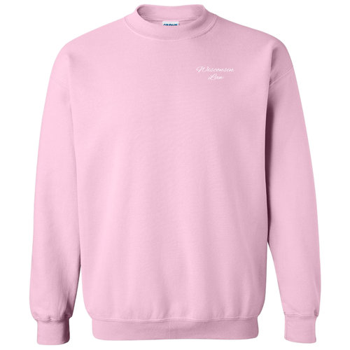 Gildan Heavy Blend Crew Neck Sweatshirt -- Light Pink (Embroidery)
