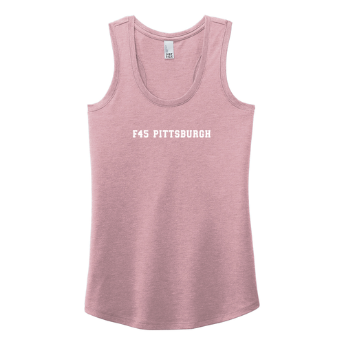 District Made Ladies Perfect Tri Racerback Tank -- Heathered Lavender