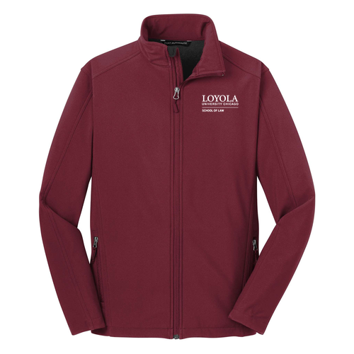 School Of Law Embroidered Soft Shell Jacket -- Maroon