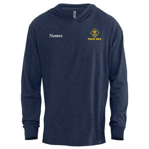 Next Level Apparel CVC Long Sleeve Hoodie -- Midnight Navy
