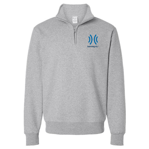 Champion Powerblend Quarter-Zip Sweatshirt -- Light Steel