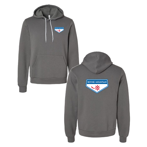 Boyne Mountain Logo 2 Full Color -- Pullover hooded Sweatshirt Asphalt