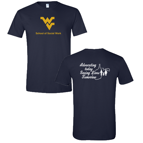 Gildan SoftStyle T-Shirt -- Navy (Front/Back)