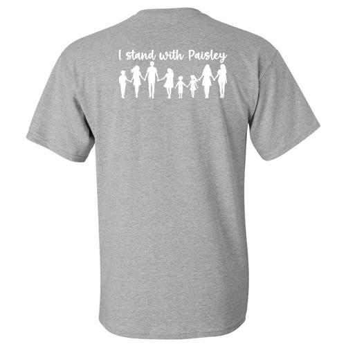 Ribbon Design Gildan Heavy Cotton Basic T-Shirt -- Sport Grey