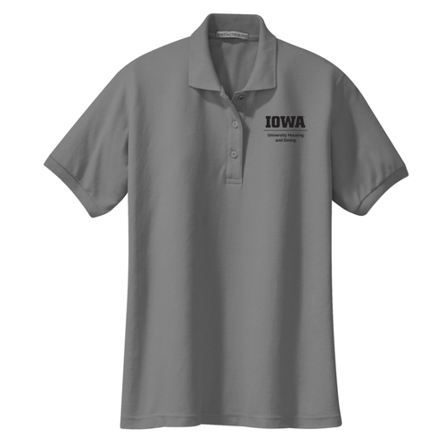 Port Authority Ladies Silk Touch Sport Shirt. -- Cool Grey