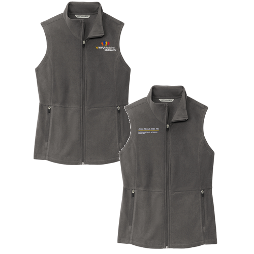 Port Authority ® Ladies Accord Microfleece Vest -- Pewter