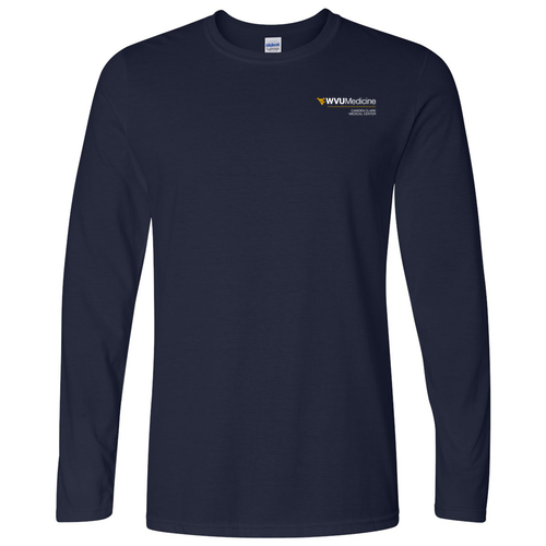 Gildan Softstyle Longsleeve T Shirt -- Navy