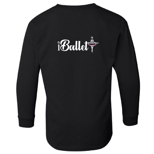 Youth Gildan Heavy Cotton Longsleeve -- Black