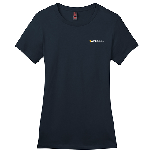 District Made Ladies Perfect Weight Crew Tee -- New Navy