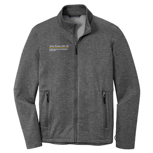 Port Authority Collective Striated Fleece Jacket -- Sterling Grey Heather