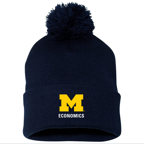 Sportsman Pom Pom Knit Hat -- Navy